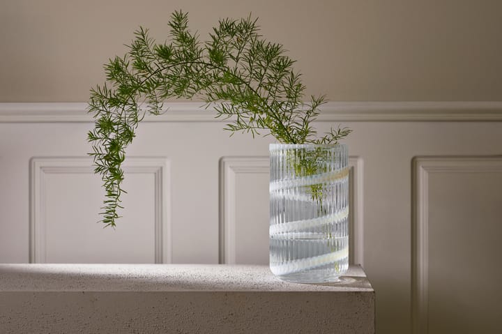 Vaso Lyngby, White swirl, 20,5 cm Lyngby Porcelæn