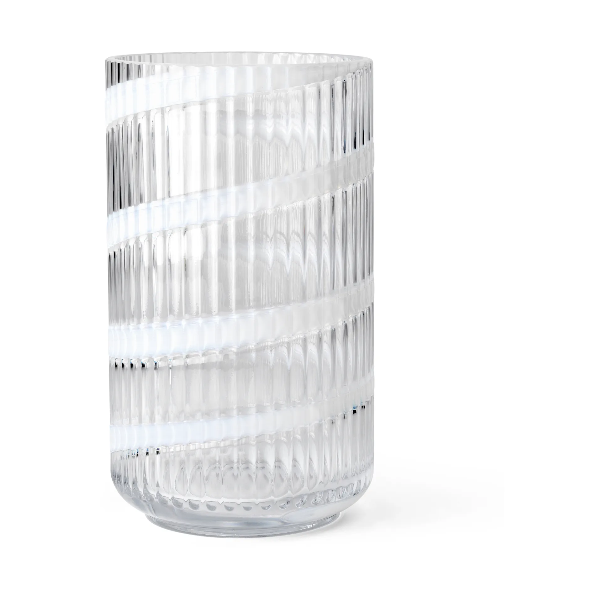 Vaso Lyngby, White swirl, 25 cm Lyngby Porcelæn