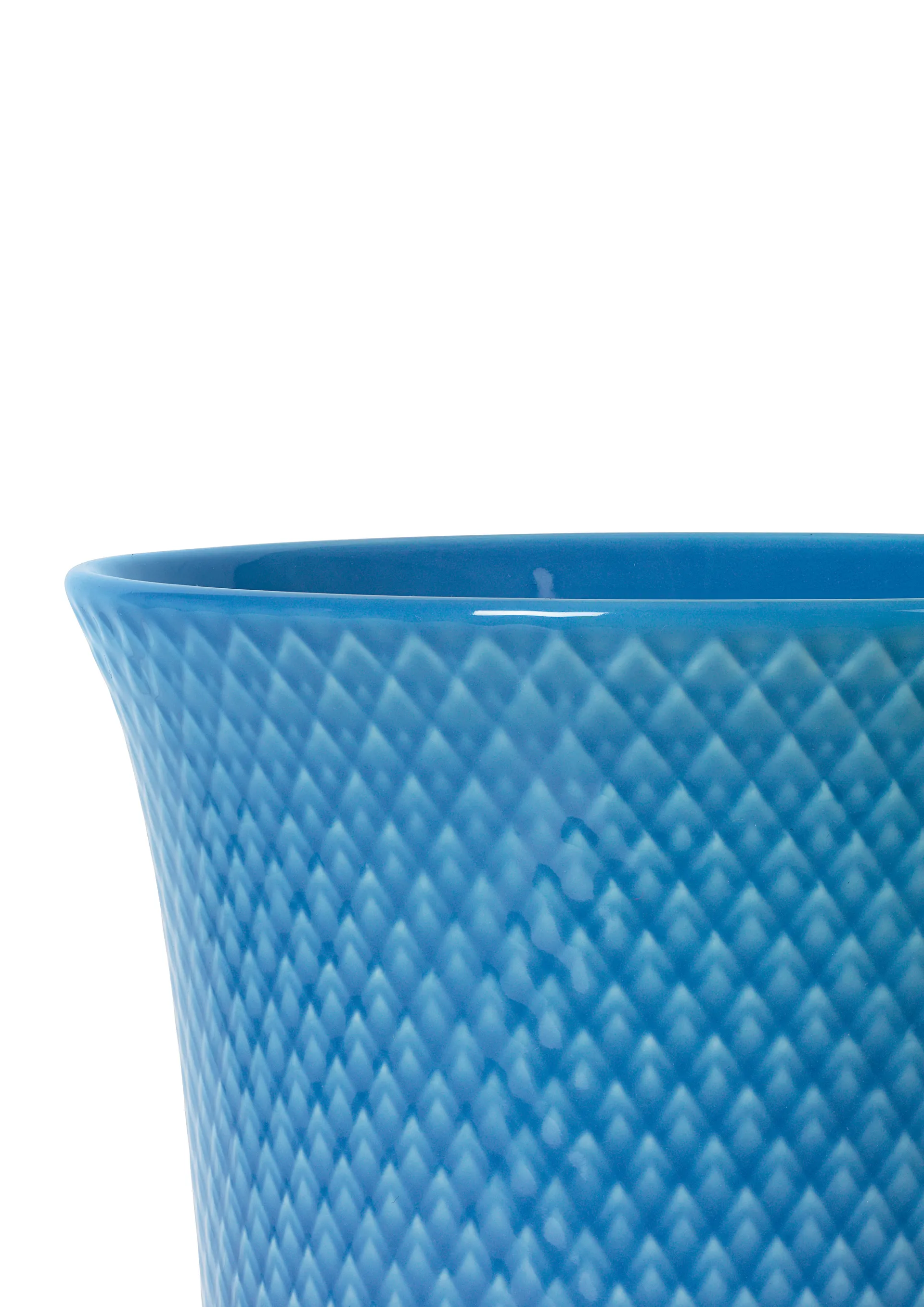 Vaso Rhombe 20 cm, Azul Lyngby Porcelæn