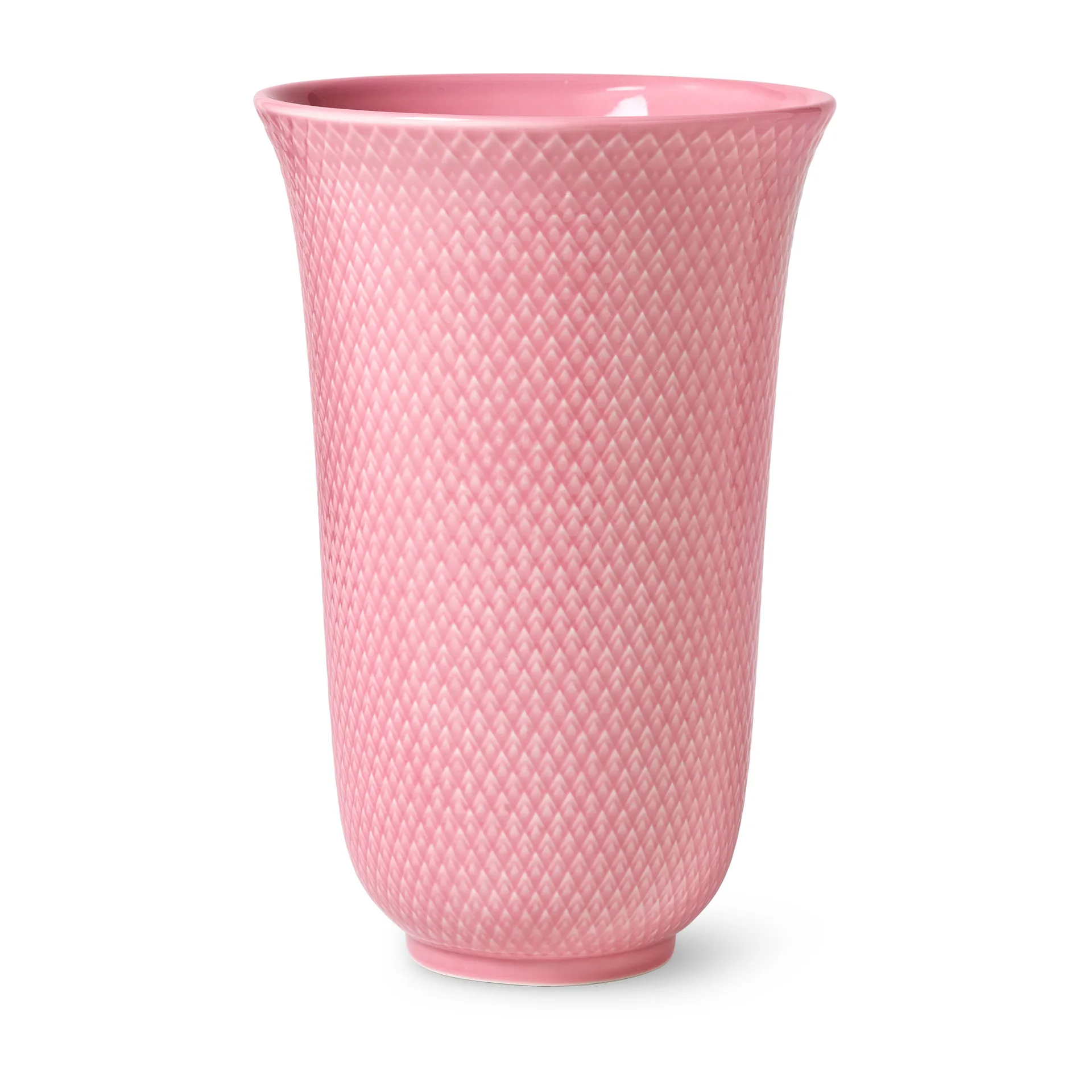 Vaso Rhombe 20 cm, Rosa  Lyngby Porcelæn