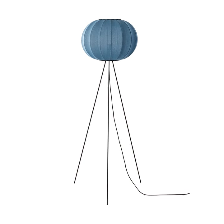 Candeeiro de pé Knit-Wit 45 Round High - Blue stone - Made By Hand