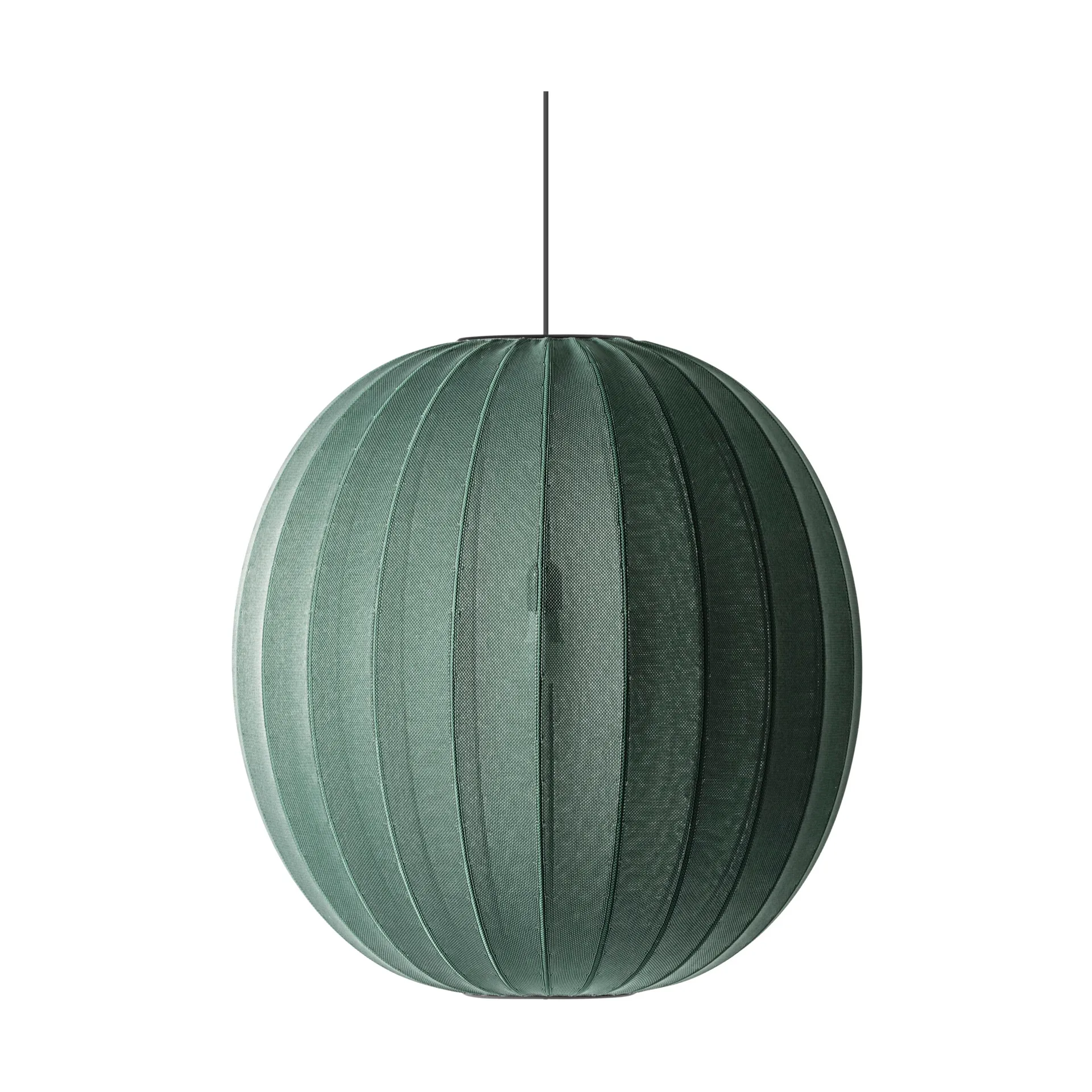 Candeeiro suspenso Knit-Wit 75 Round , Tweed green Made By Hand