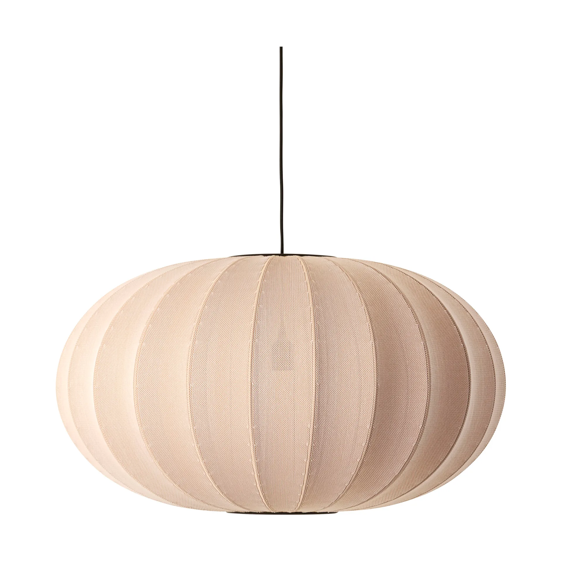 Candeeiro suspenso Knit-Wit 76 Round , Sand stone Made By Hand