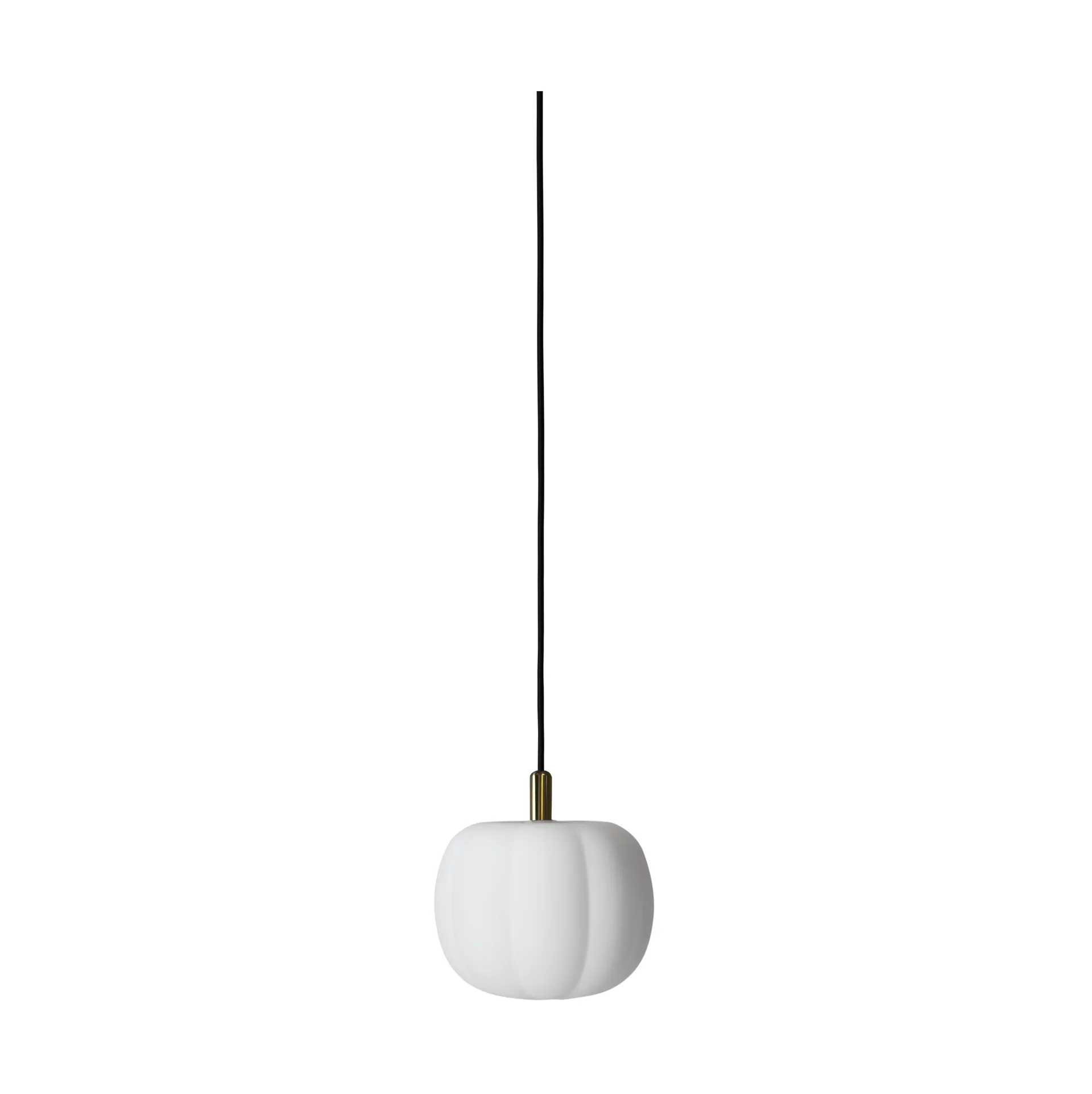 Candeeiro suspenso PePo Small Ø20 cm, Opal-brass top Made By Hand