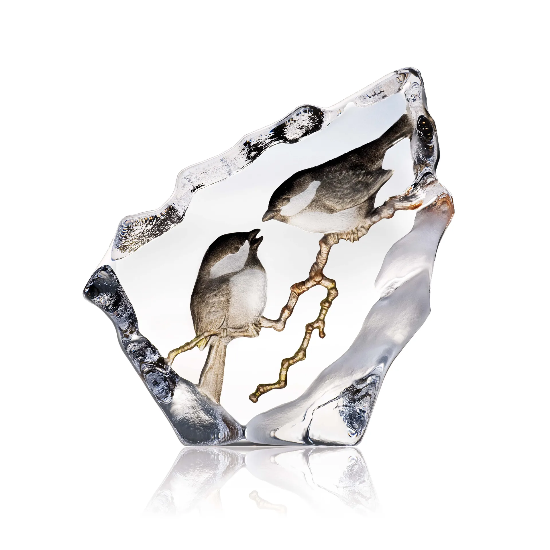 Escultura de vidro Entitor, 16x16,5 cm Målerås Glasbruk