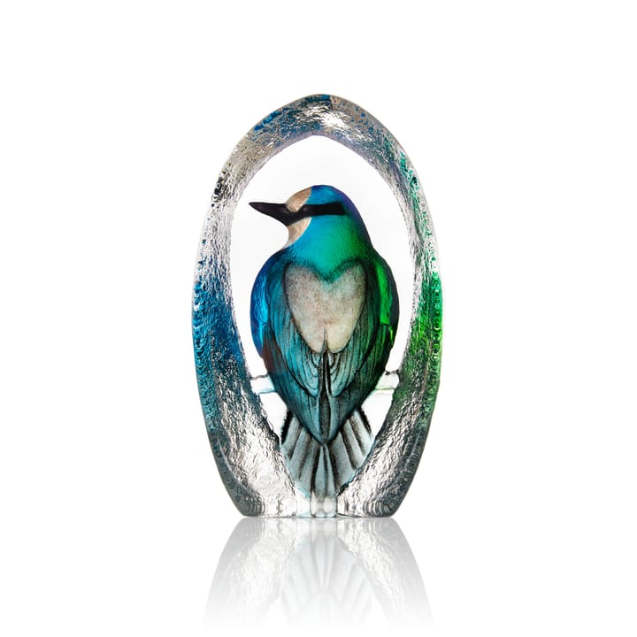 Escultura de vidro Wildlife Colorina 17,5 cm - Azul - Målerås Glasbruk