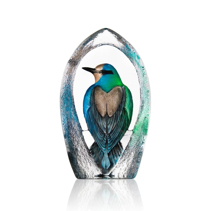 Escultura de vidro Wildlife Colorina Ltd Ed 27 cm - Azul - Målerås Glasbruk