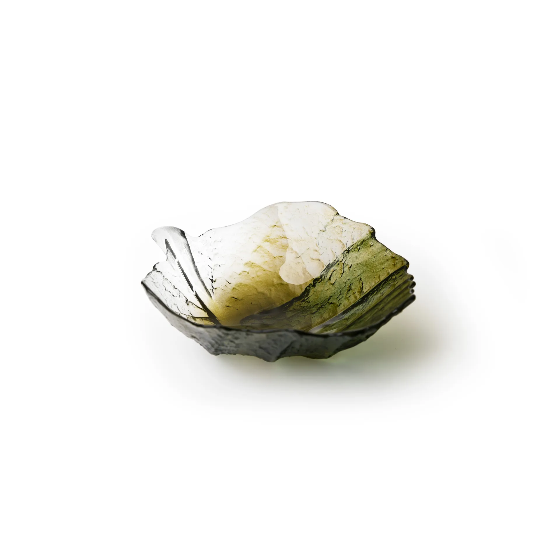 Tigela pequena Folia, Forest green Målerås Glasbruk