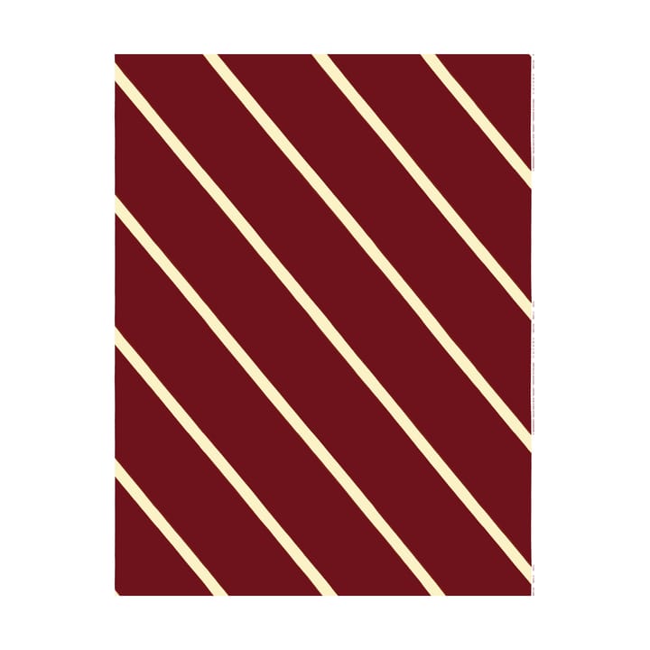 Basso tecido de algodão - Vermelho vinho-creme - Marimekko
