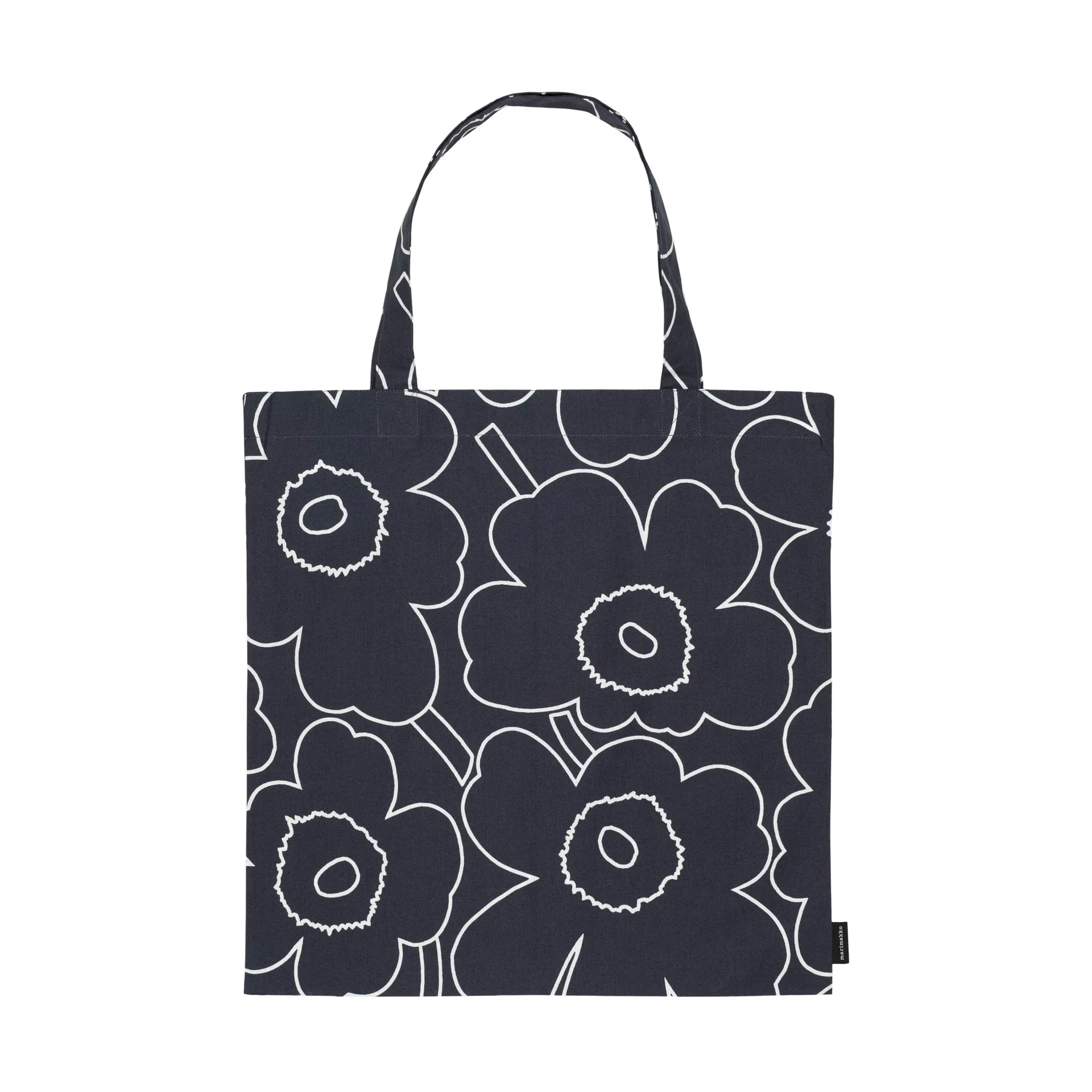 Bolsa Pieni Piirto Unikko 44x43 cm, Black-white Marimekko