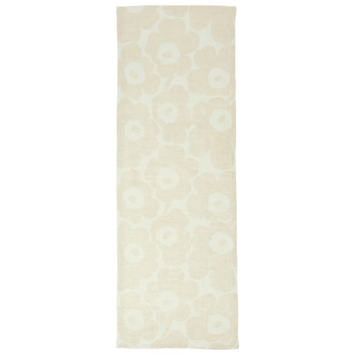 Caminho de mesa bege, preto e branco Pieni Unikko , 47x150 cm Marimekko