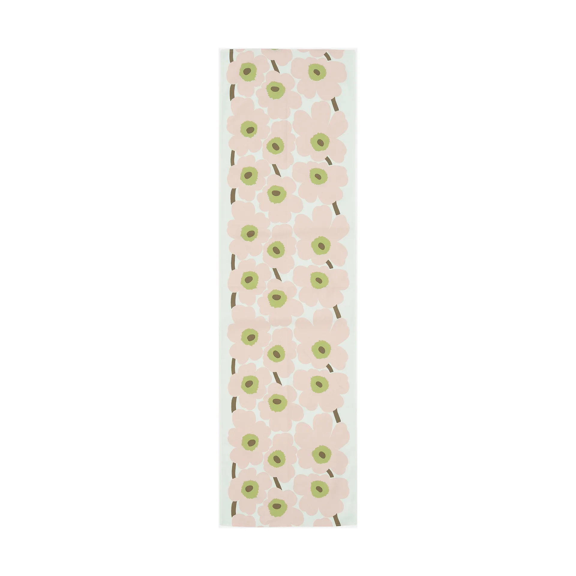 Caminho de mesa Unikko 45x140 cm, Off white–rosa–pera–areia Marimekko