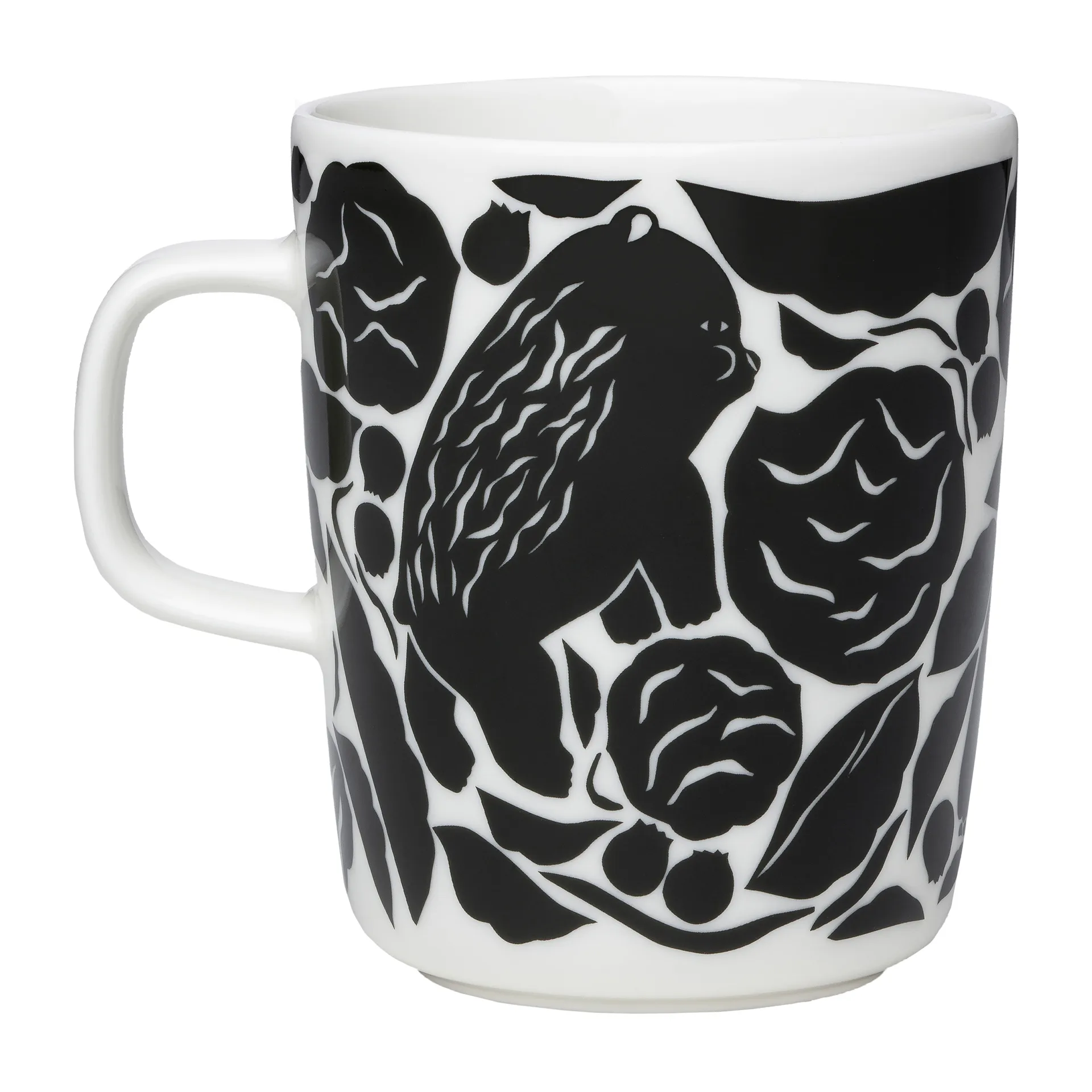 Caneca Karhuemo 2,5 dl, Branco-verde escuro Marimekko