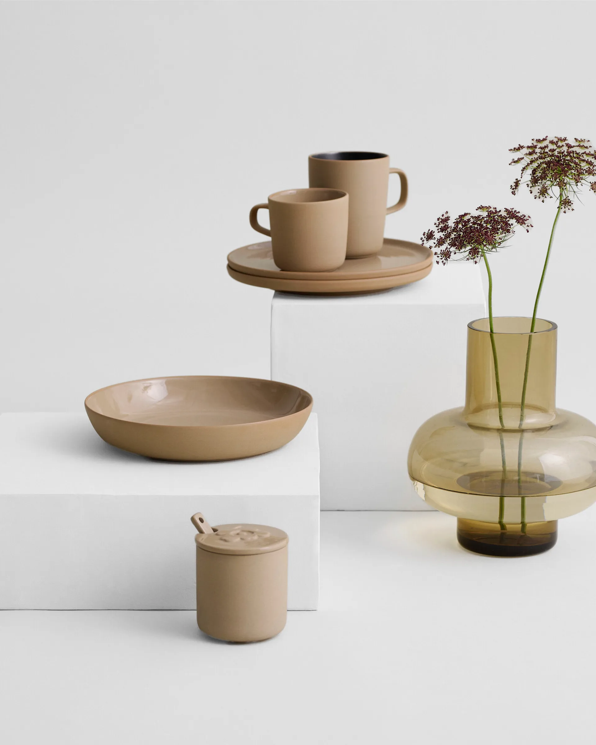 Caneca Oiva 25 cl, brown-black Marimekko