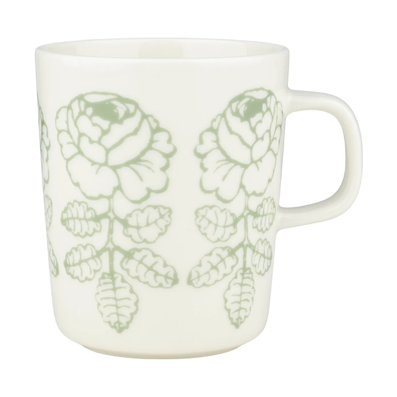 Caneca Oiva Vihkiruusu, Branco, sálvia, 25 cl Marimekko