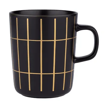 Caneca Tiiliskivi 25 cl - preto-dourado  - Marimekko