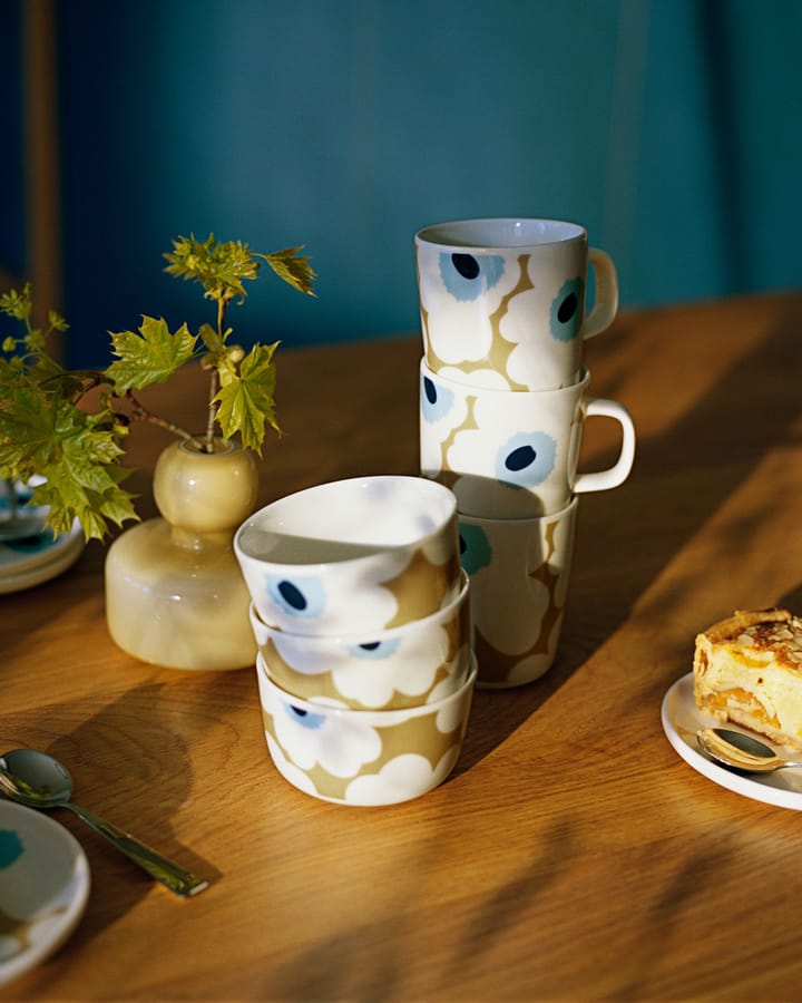 Caneca Unikko 25 cl - bege-creme-azul - Marimekko