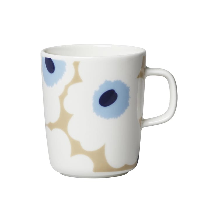 Caneca Unikko 25 cl - bege-creme-azul - Marimekko