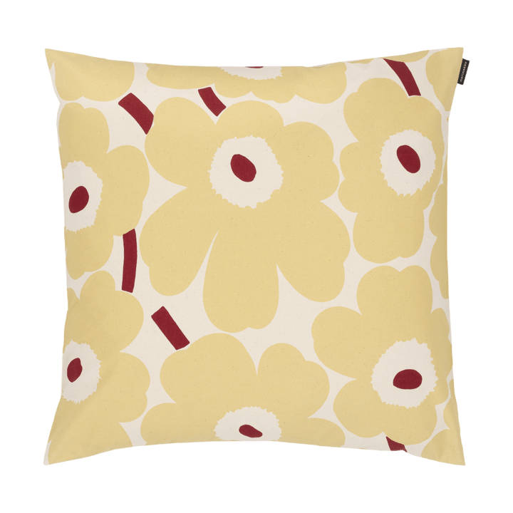 Capa de almofada Pieni Unikko 50x50 cm - Cotton-butter yellow-red - Marimekko