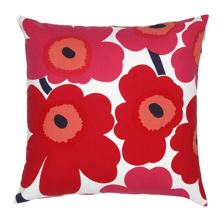 Capa de almofada Pieni Unikko 50x50 cm - vermelho-azul marinho - Marimekko