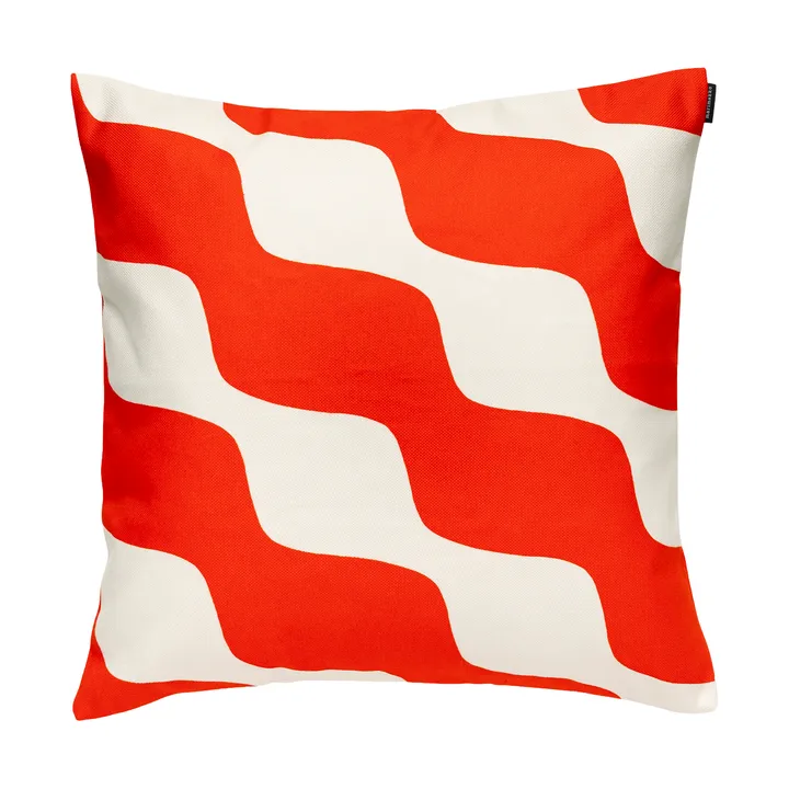 Capa de almofada Taifuuni - Natural white, orange red, 50x50 cm - Marimekko
