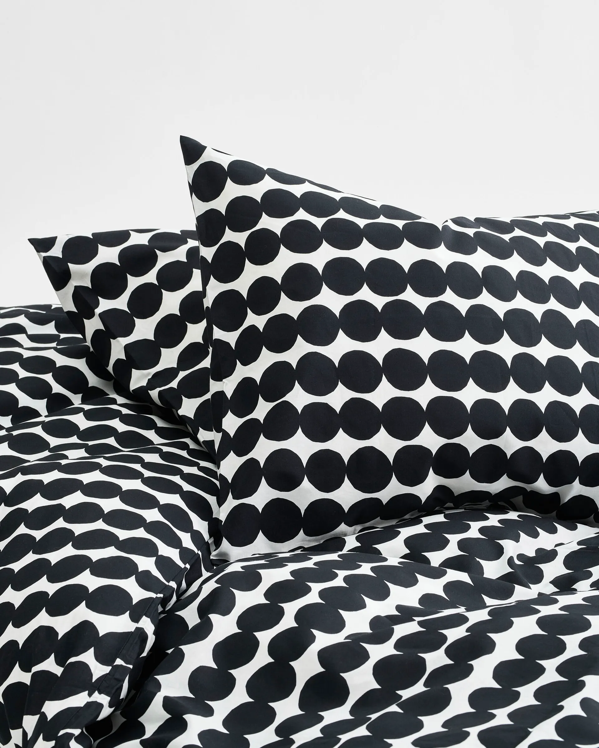 Capa de edredão Räsymatto 210x150 cm, Preto-branco Marimekko