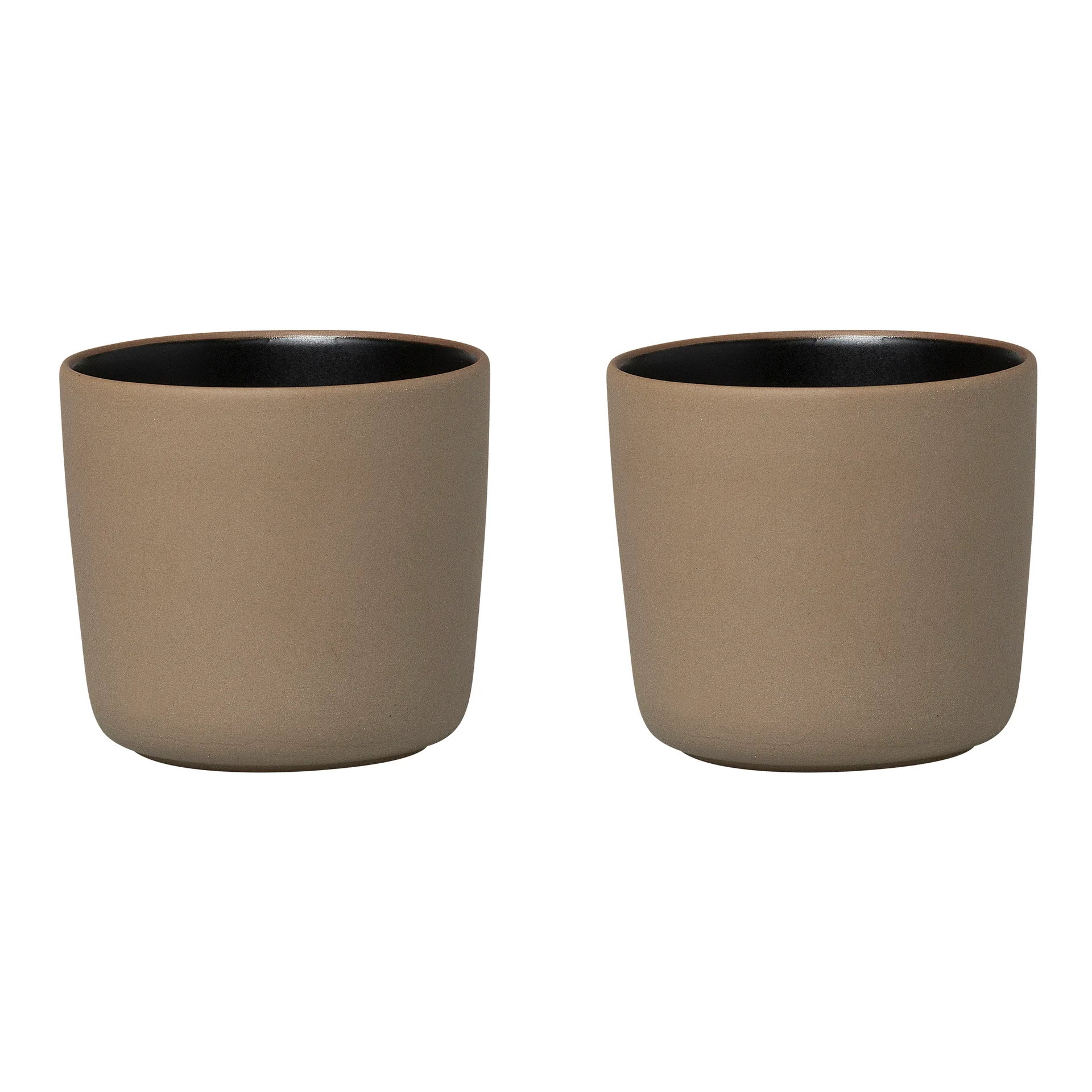 Chávena de café sem pega 25 cl Unikko, conjunto de 2, brown-black Marimekko