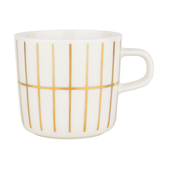 Chávena de café Tiiliskivi 20 cl - Branco-dourado - Marimekko