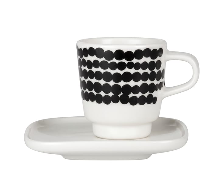 Chávena de expresso Räsymatto - preto-branco - Marimekko