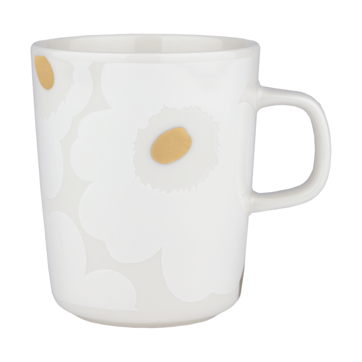 Chávena Unikko 25 cl - Branco-dourado - Marimekko