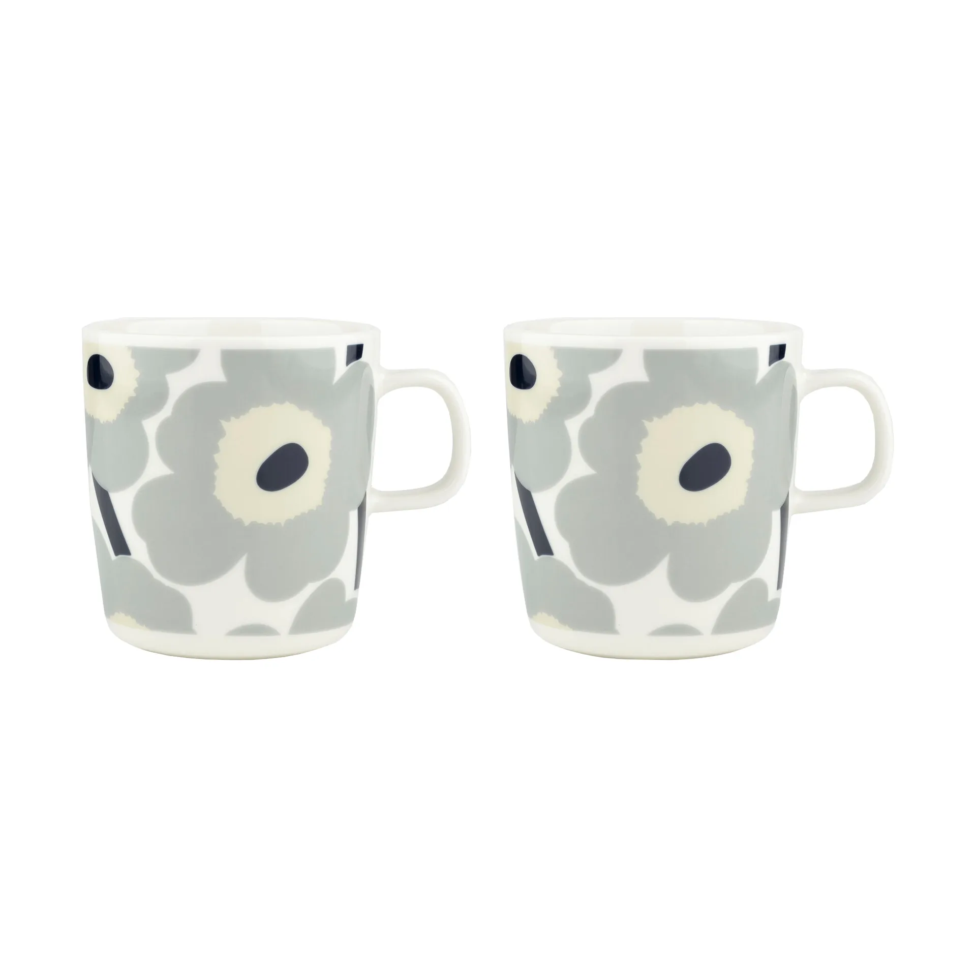 Chávena Unikko 40 cl 2 unidades, White-light grey-sand-dark blue Marimekko