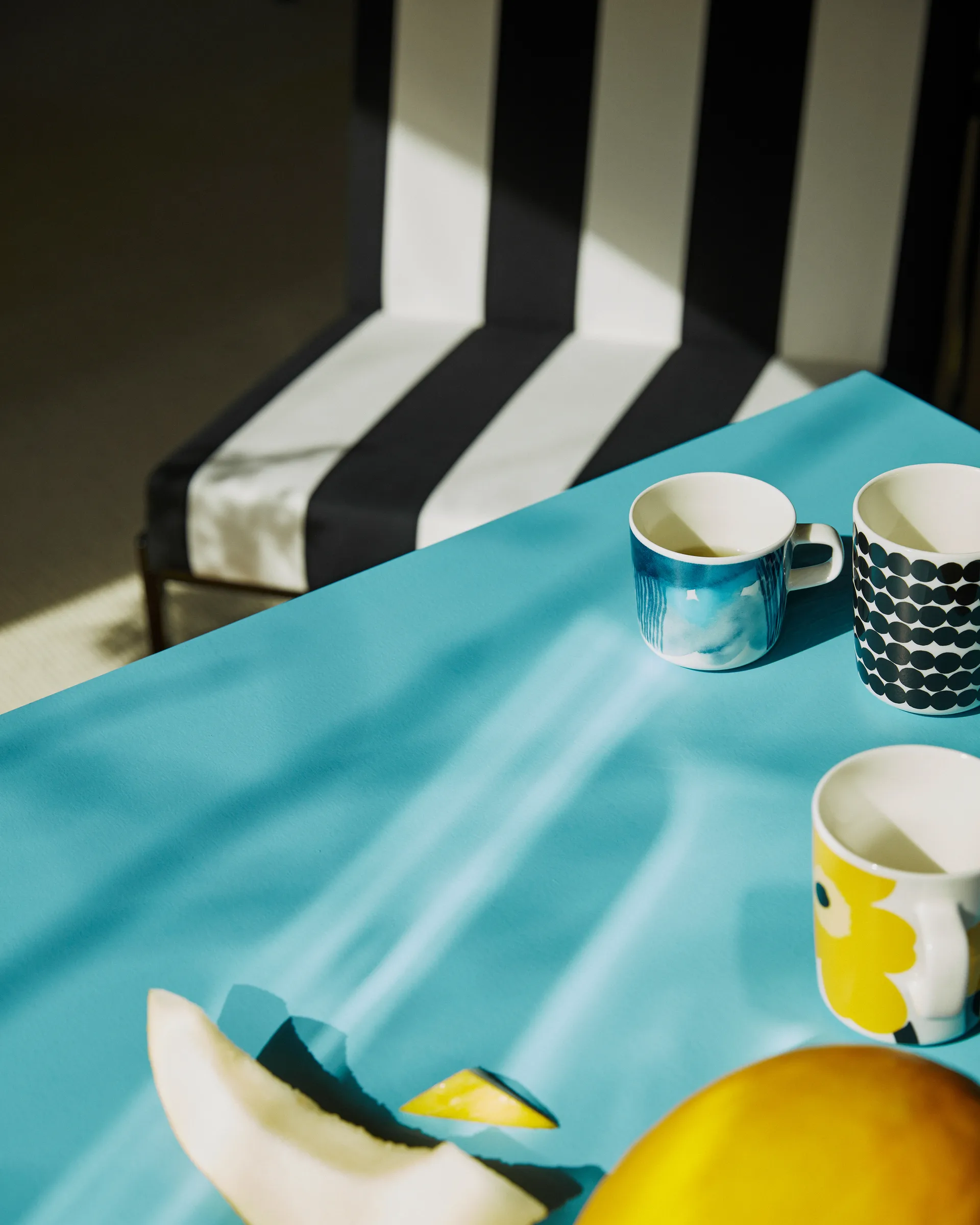 Conjunto de pequeno almoço Räsymatto, White-black Marimekko