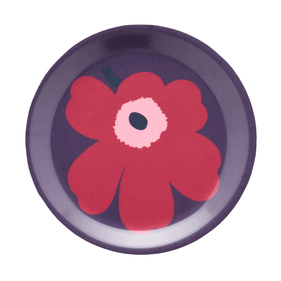 Descanso de copo Unikko, Ameixa-arando-rosa, Ø11 cm Marimekko
