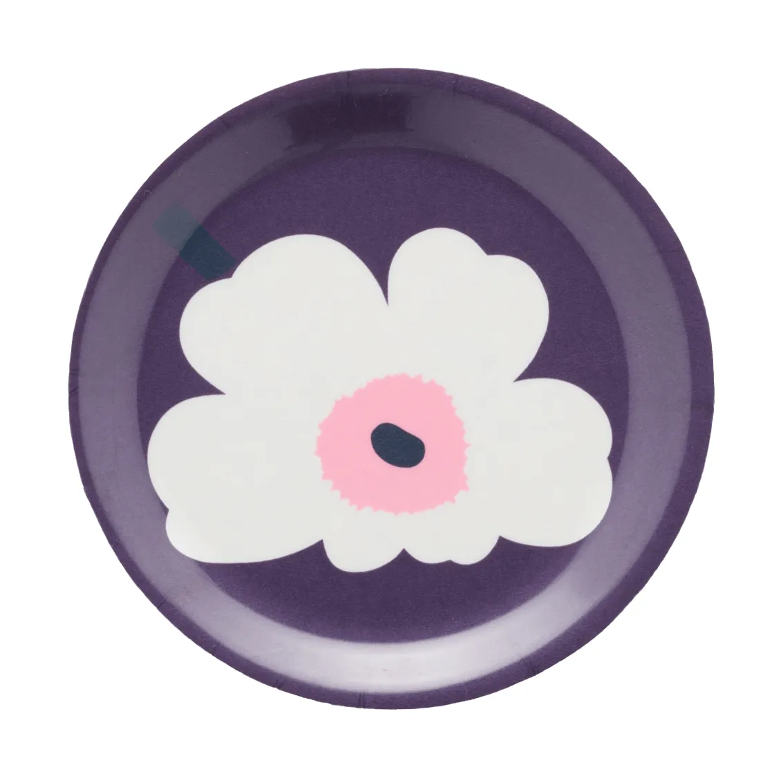 Descanso de copo Unikko, Ameixa-branco-rosa, Ø11 cm Marimekko