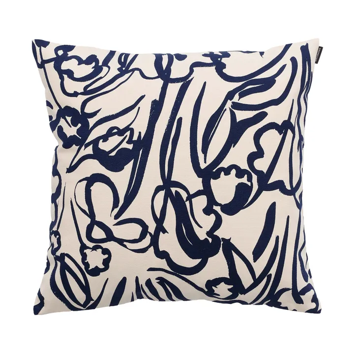 Ensikukat capa de almofada - Off white-azul escuro - Marimekko