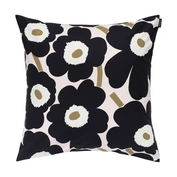 Fronha Pieni unikko 50x50 cm - Rosa – carvão – castanho claro - Marimekko