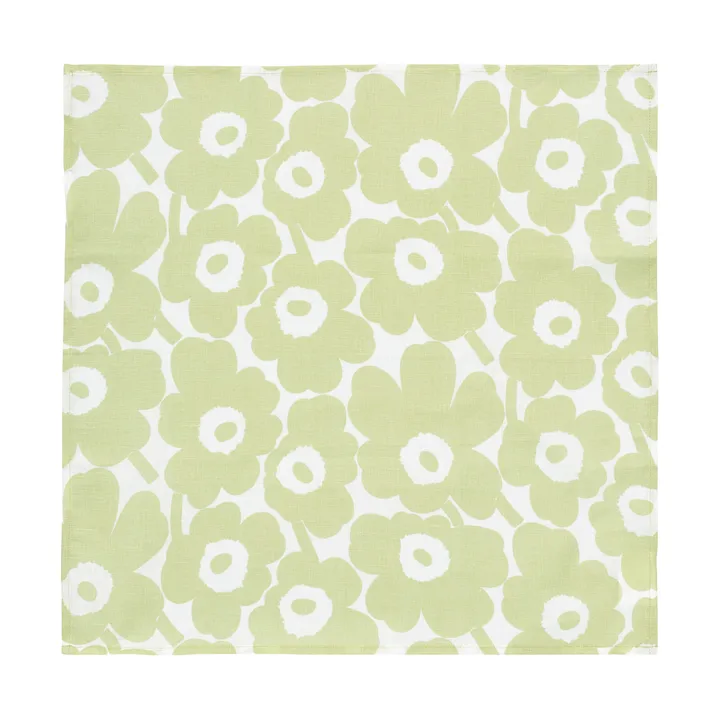 Guardanapo de tecido Mini unikko 43x43 cm - Pear-branco - Marimekko