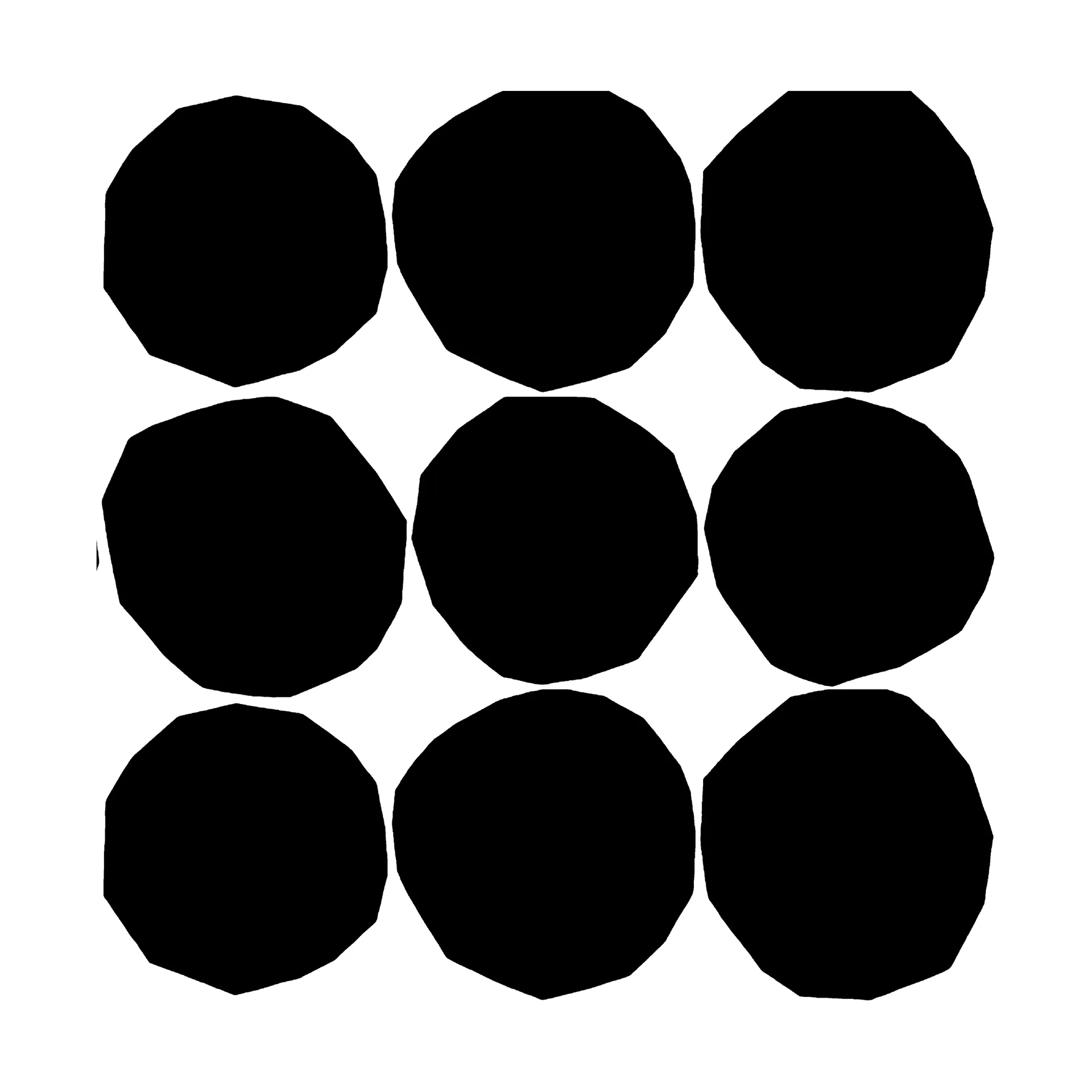 Guardanapo Kivet 33x33 cm 20 un., Black-White Marimekko