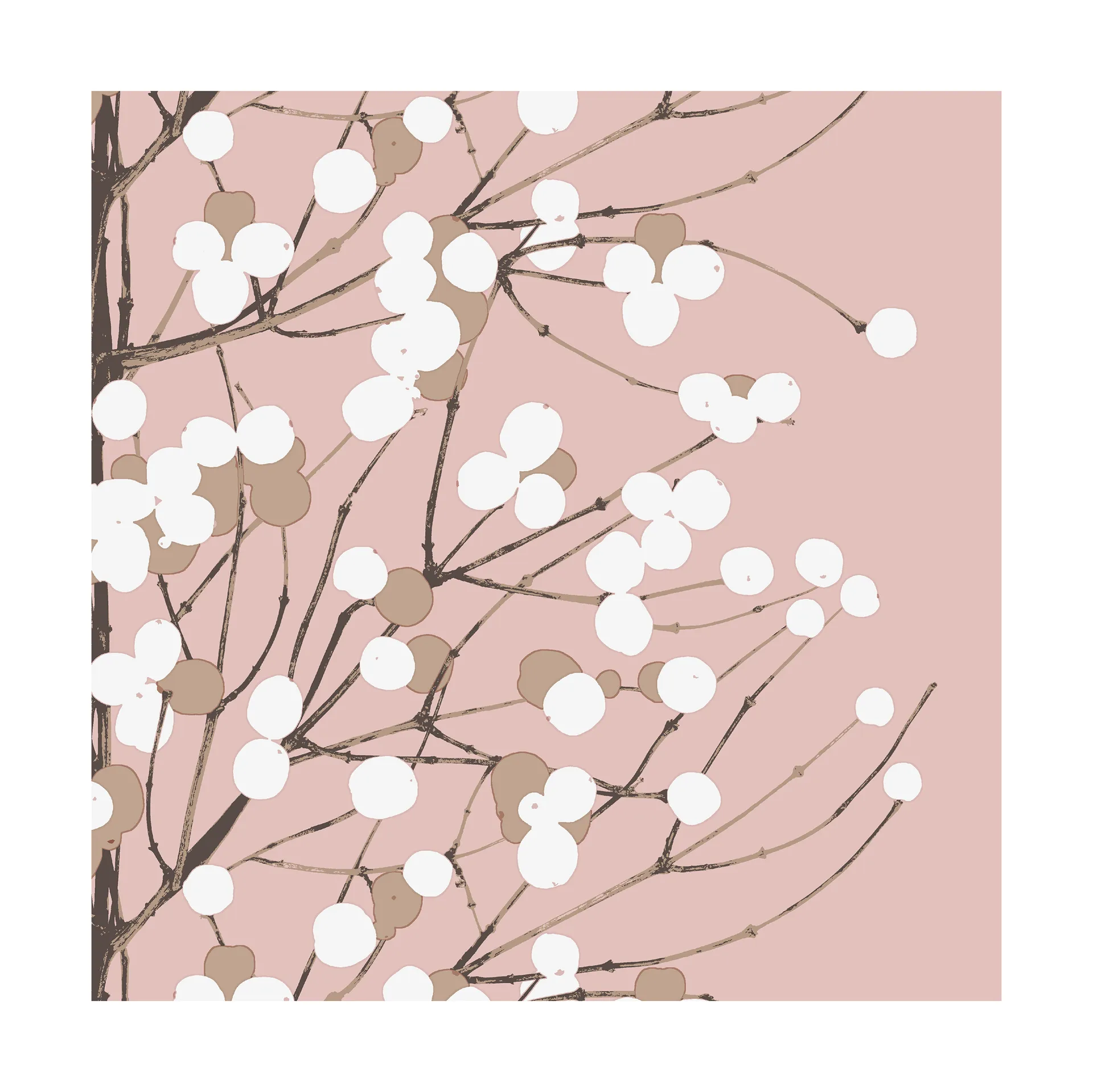 Guardanapo Lumimarja 33x33 cm 20 un., Rosa Marimekko