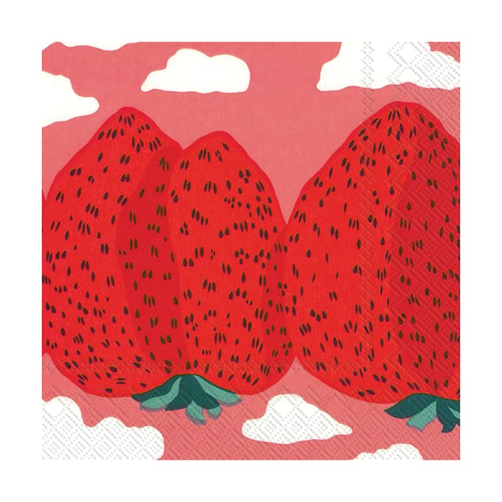 Guardanapo Mansikkavuoret 33x33 cm 20 un. - Rose - Marimekko