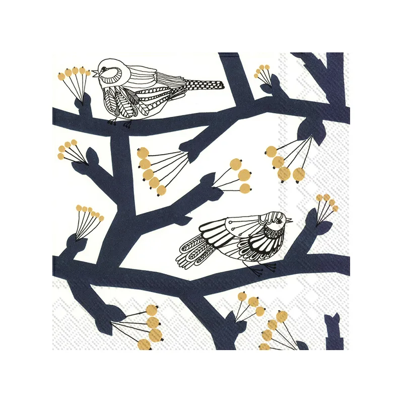 Guardanapo Pakkanen 20 un., Azul escuro Marimekko