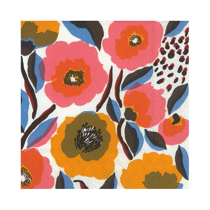 Guardanapo Räsymatto 33x33 cm, 20 un., branco Marimekko