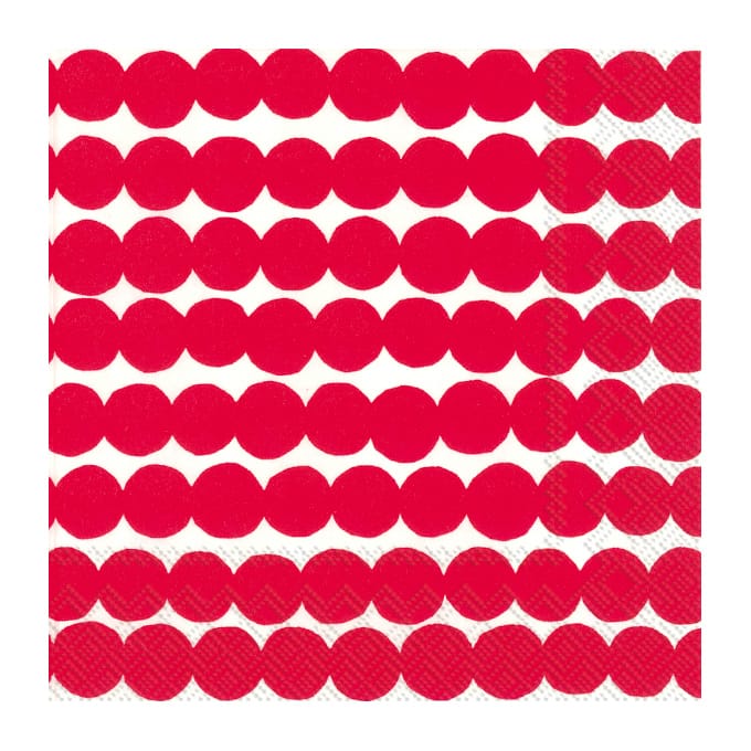 Guardanapo Räsymatto 33x33 cm, 20 un. - Vermelho - Marimekko