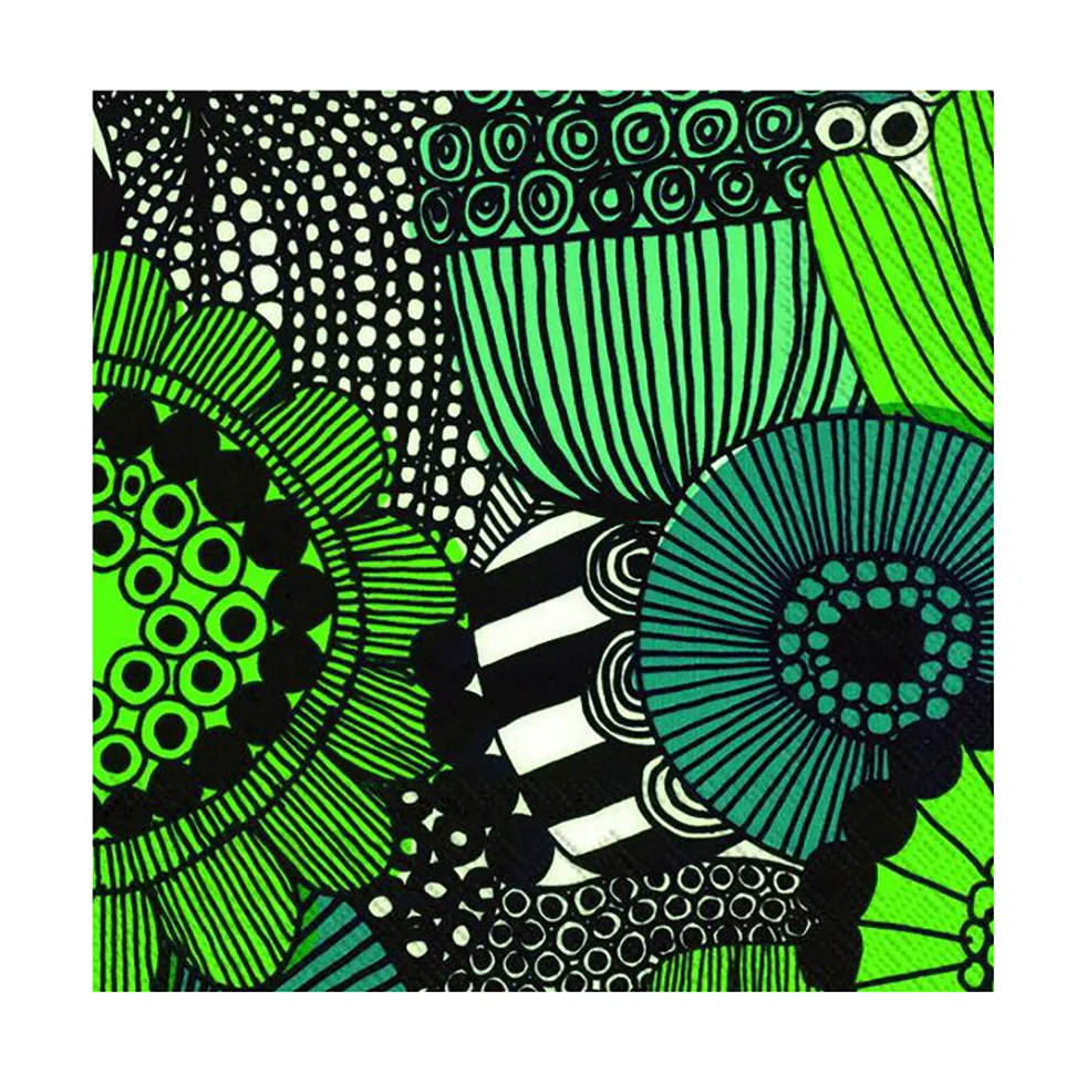 Guardanapo Siirtolapuutarha 33x33 cm, 20 un., verde Marimekko