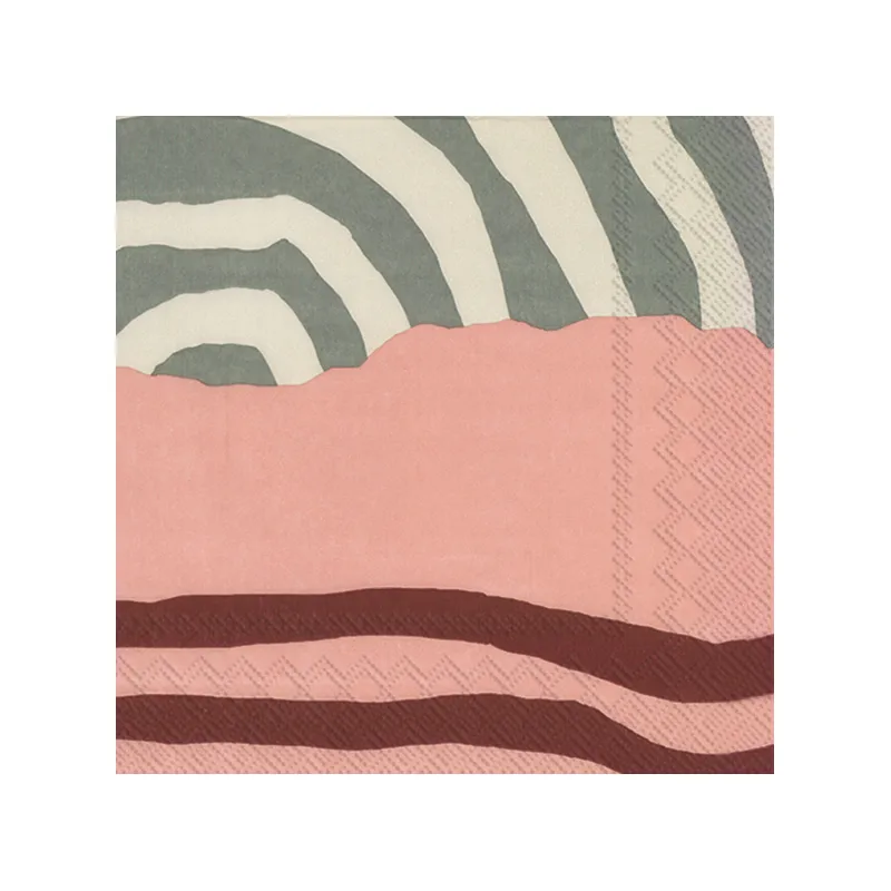 Guardanapo Vuosirenkaat, conjunto de 20, Verde Marimekko