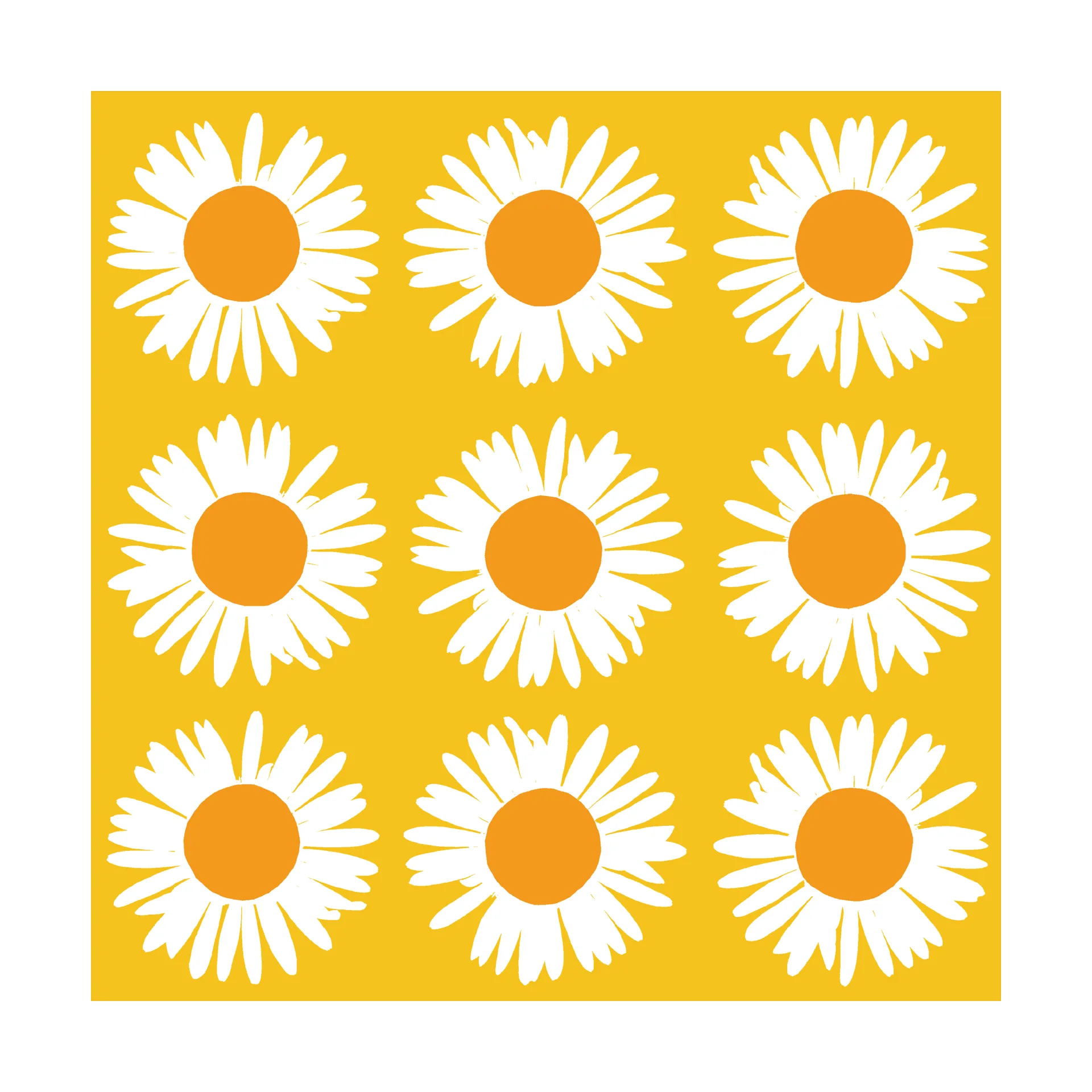 Guardanapos Girassol 33x33 cm 20-unid., Amarelo. Marimekko