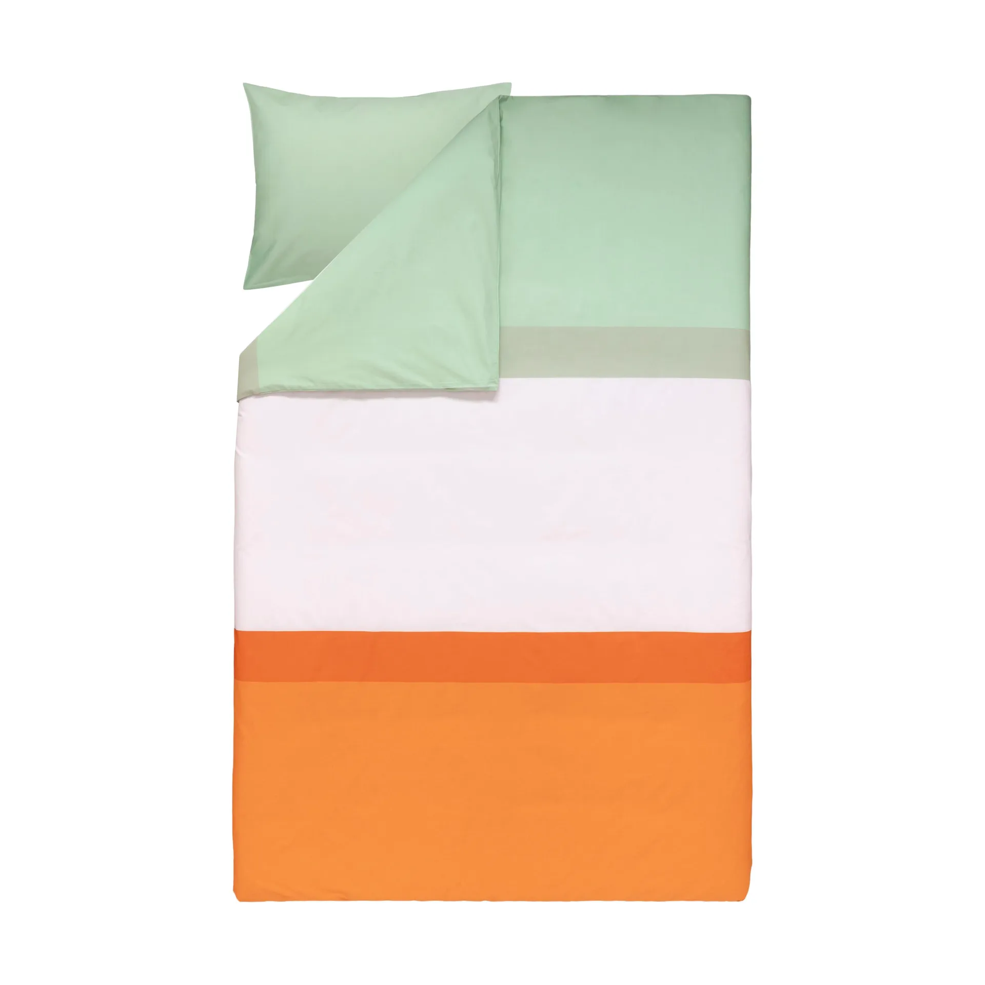 Hennika conjunto de cama 150x210 cm+50x60 cm, Laranja-rosa claro-sage Marimekko