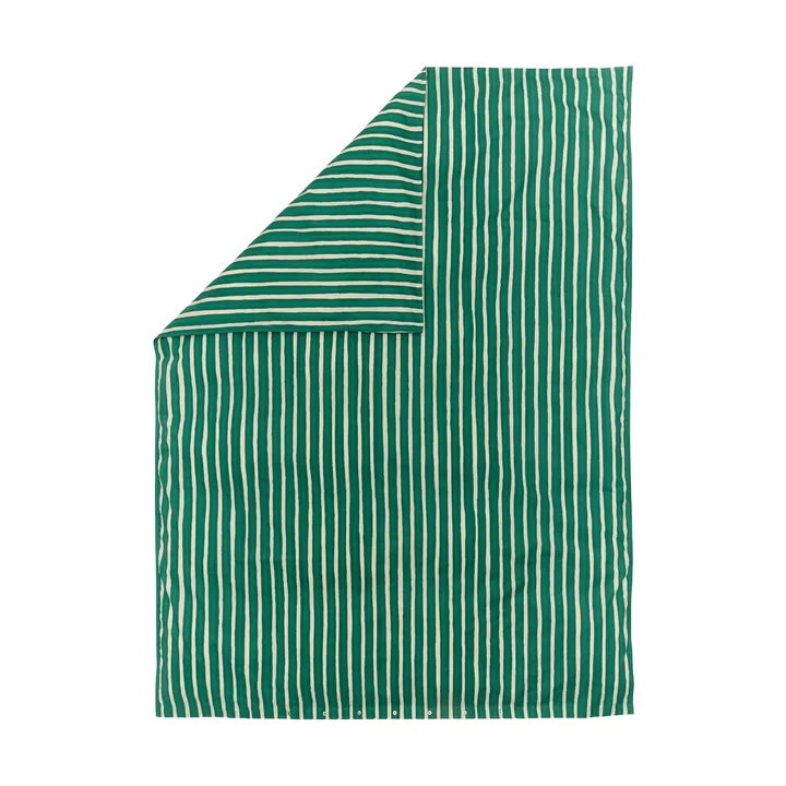 Iso Piccolo capa de edredão - Off white-esmeralda - Marimekko