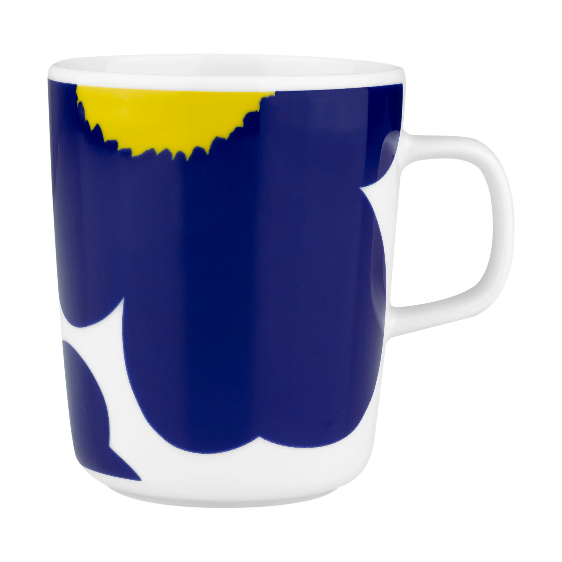 Iso Unikko caneca 25 cl, White-d. blue-yellow Marimekko