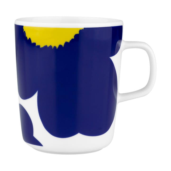Iso Unikko caneca 25 cl - White-d. blue-yellow - Marimekko
